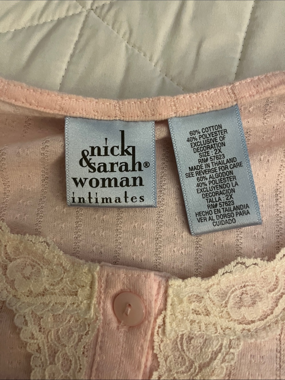 Pink Ribbed Nightgown - Picture 8 of 8